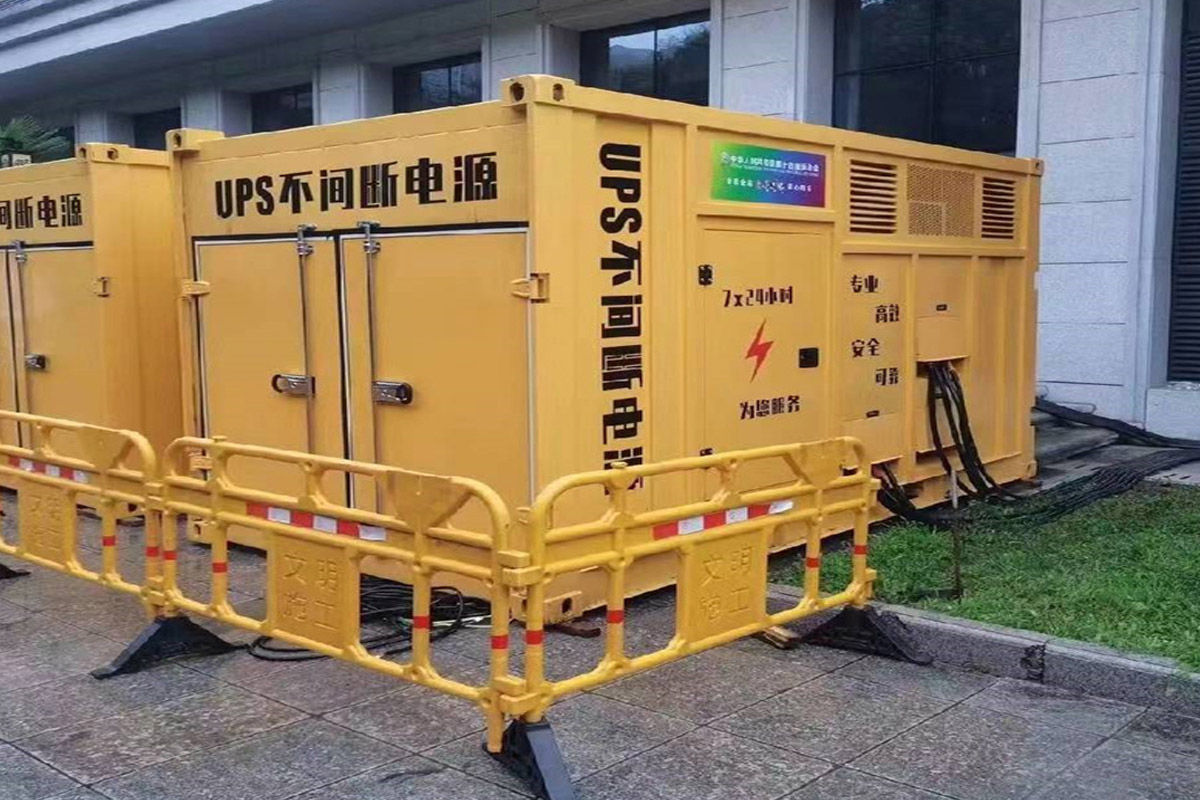 彰武发电机租赁施工现场