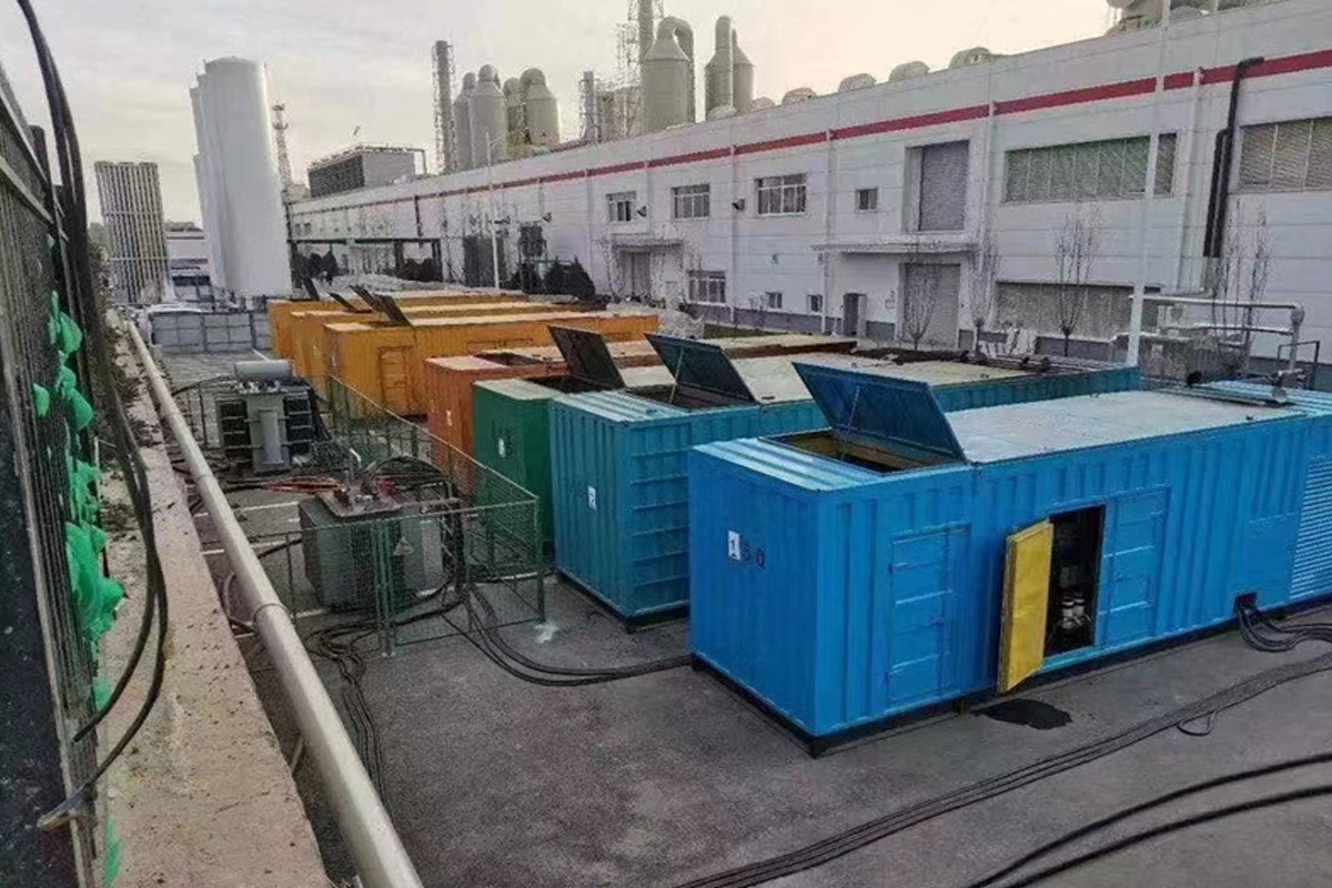 彰武发电机租赁施工现场